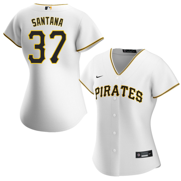 Nike Women #37 Edgar Santana Pittsburgh Pirates Baseball Jerseys Sale-White